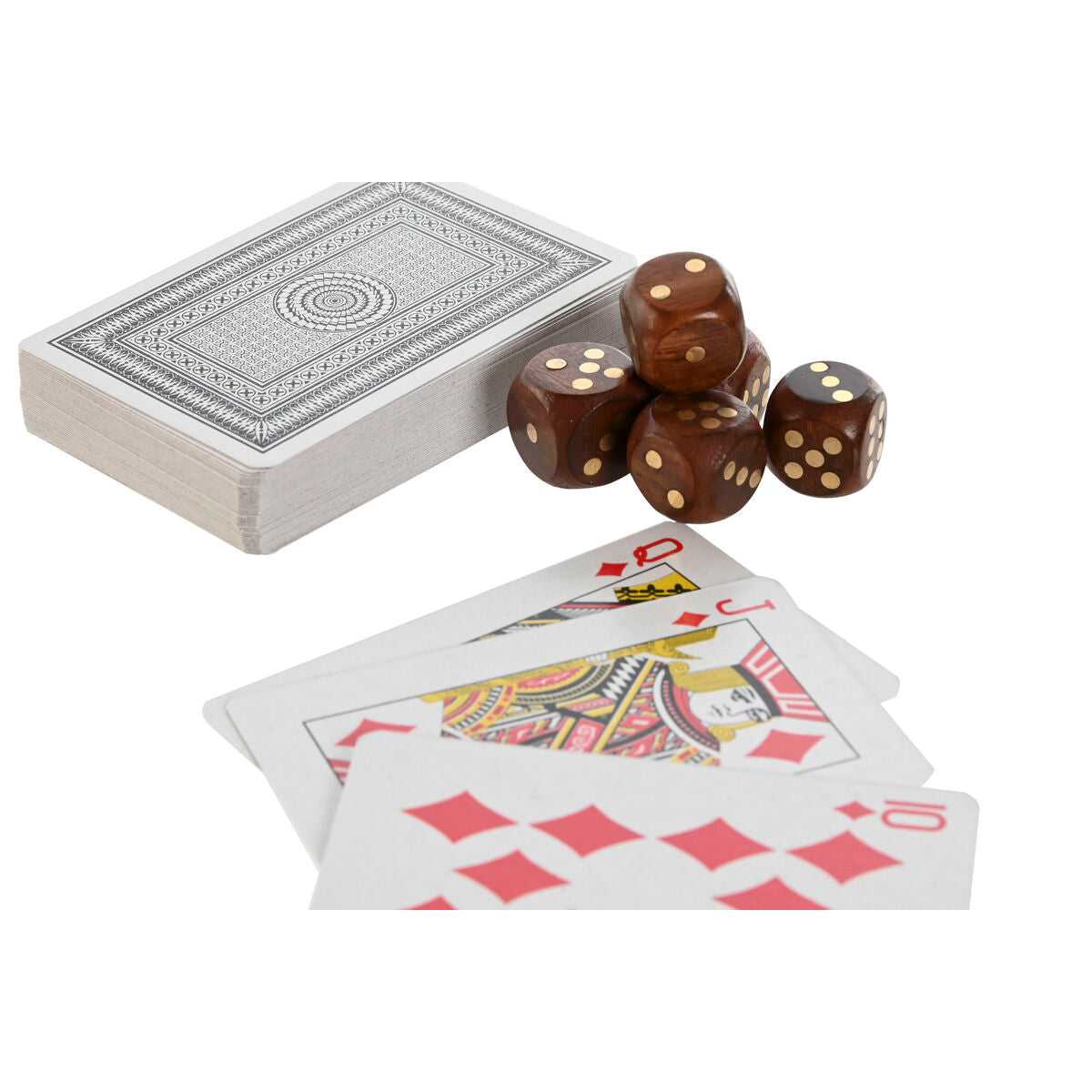 ESPRIT Spielebox aus Holz – Schach & Karten | Geschenkidee für Kinder