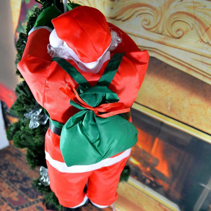 NNEOBA Climbing Santa Claus Christmas Tree Ornament-2