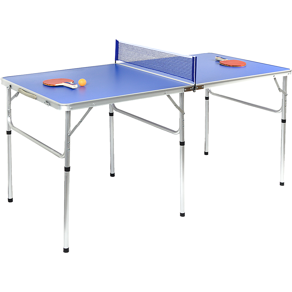 NNEDSZ 152cm Portable Tennis Table, Folding Ping Pong Table Game Set-0