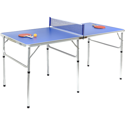 NNEDSZ 152cm Portable Tennis Table, Folding Ping Pong Table Game Set-0