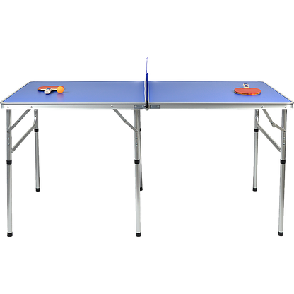 NNEDSZ 152cm Portable Tennis Table, Folding Ping Pong Table Game Set-4